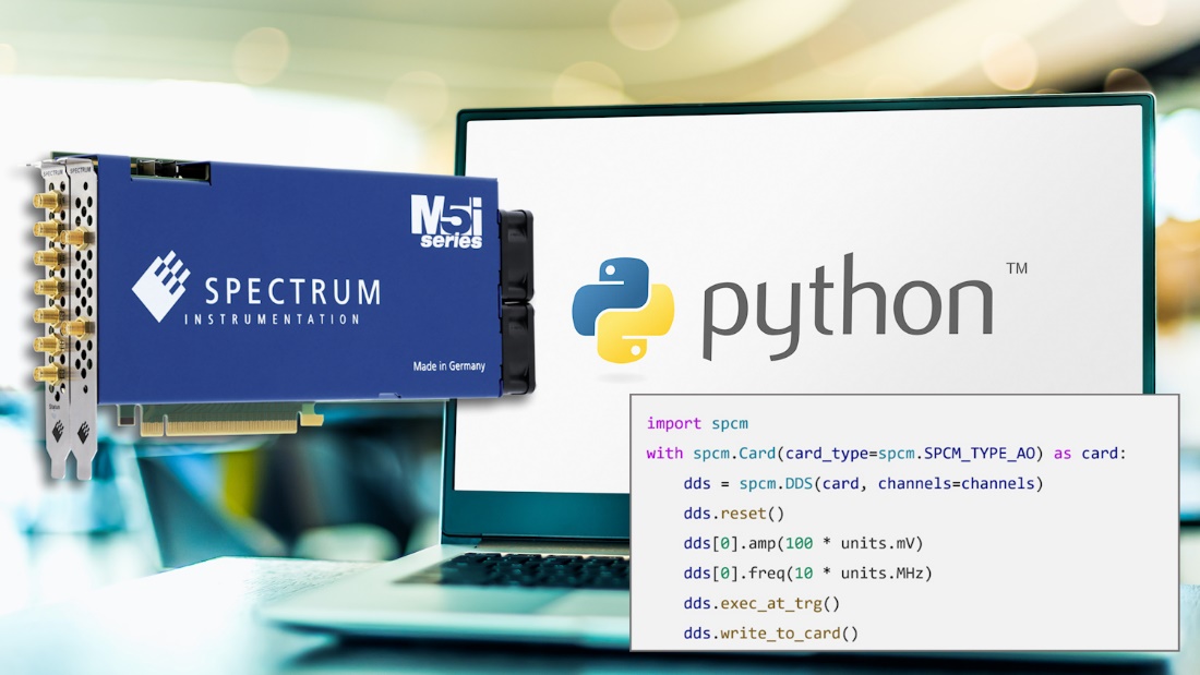 Spectrum儀器為旗下200余款產品提供靈活Python編程功能，用于數字化儀和發生器的高級面向對象Python軟件包